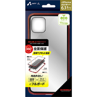 エアージェイ iPhone 13 Pro用耐衝撃フルカバーマグネット装着 全面保護FCケース RD AC-P21P-FC RD