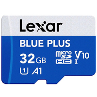 レキサージャパン microSD Blue Plus 32GB ＢＬＵＥ LMSBLPL032G-BNANJ