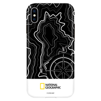 National Geographic iPhone XS/X用ケース Topography Case Double Protective ホワイト NG12973IX
