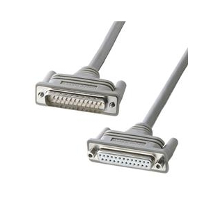 サンワサプライ RS-232Cケーブル（25pin延長用・3m） KRS-002K-イメージ1