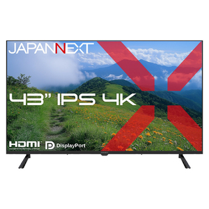 JAPANNEXT 43インチ 液晶ディスプレイ ブラック JN-IPS43U-イメージ1