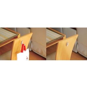 光 収納フック 小 ABS 黒 (1個=1PK) FC652KP-4044991-イメージ3
