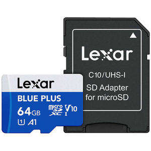 レキサージャパン microSD Blue Plus 64GB ＢＬＵＥ LMSBLPL064G-BNANJ-イメージ2