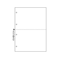 ヒサゴ マルチプリンタ帳票 A4 白紙 2面 4穴 2400枚 FCD573P-FSC2003W