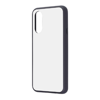 レイアウト BASIO active3用Like standard maru Pietra 耐衝撃 バンパー マット ハイブリッドケース マットホワイト RT-BSOA3K6TB/MW