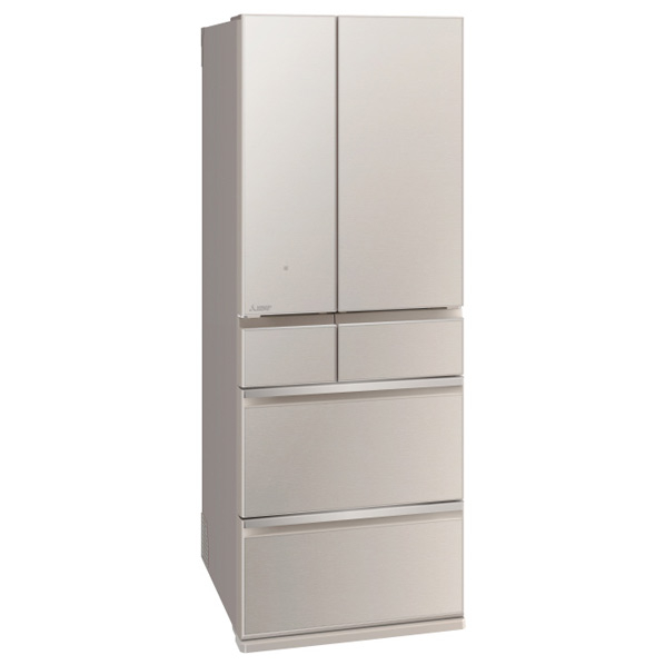 三菱 602L 6ドア冷蔵庫 MZシリーズ 中だけひろびろ大容量 グレイングレージュ MR-MZ60J-C 602L 切れちゃう瞬冷凍A