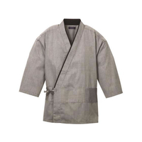 江部松商事 作務衣 男女兼用 KJ0010-2 灰色 M FC362LM-4536220