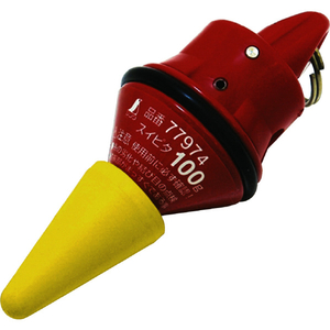 シンワ測定 下げ振り錘 スイピタ 静止機構付１００ｇ シンワ 下げ振り錘 77974-イメージ1
