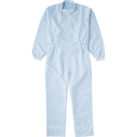 トラスコ 制電糸グリッド仕様フード無つなぎ服　ホワイト　ＬＬ TCOG-W-LL