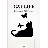 東洋ケース ウォールステッカー CATLIFE 02蝶 WS-CAT-02