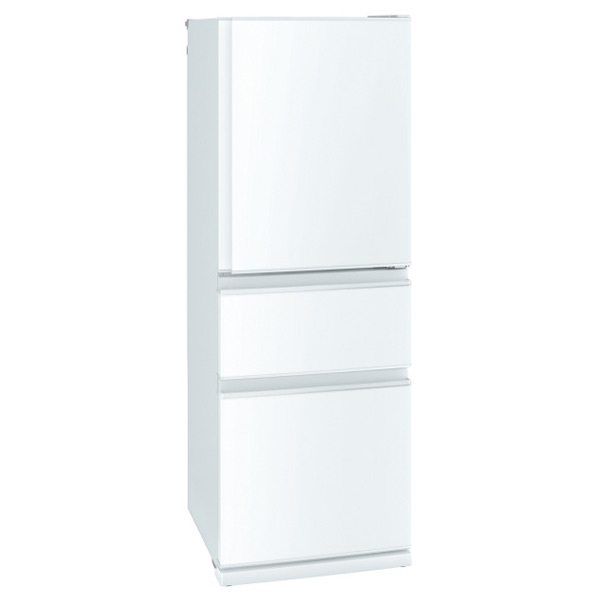 三菱 【右開き】330L 3ドア冷蔵庫 ホワイト MR-C33J-W 右開き 330L