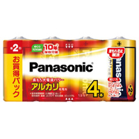 パナソニック 単2形アルカリ乾電池 4本入り LR14XJ/4SW