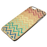 Man&Wood 天然木ケース UV Rainbow Wave iPhone 6/6s用 I6975IP6S