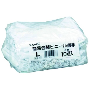 ショーワグローブ 塩化ビニール手袋 簡易包装 ビニール薄手 10双白S FC653FL-3563103-イメージ5