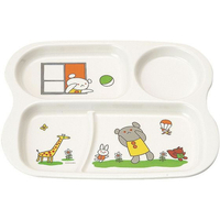 国際化工 メラミン子供食器 こぐまちゃん ランチプレート E16KO FC313LD-1444900