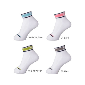 ニッタク カラーボーダーソックス FCF720S-NW2722-21-S-イメージ3