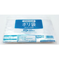 スマートバリュー ポリ袋チャック付 120×170 100枚 FC653RD-B805J