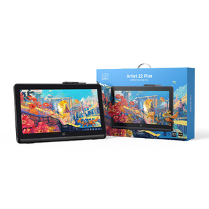 XP-PEN 液晶ペンタブレット Artist 22 Plus(製品保証18か月モデル) ブラック ART220PL_JP-イメージ1