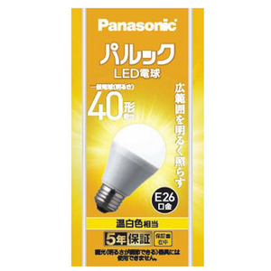 パナソニック LED電球 E26口金 全光束485lm(4．4W一般電球タイプ) 温白色相当 パルック LDA4WWGK4-イメージ1