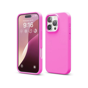 elago iPhone16Pro用シリコンケｰス アイスレッド EL_IPRCSSCS3_IR-イメージ2