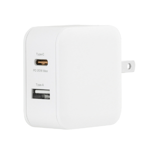 グリーンハウス USB-AC充電器 2ポート 20W ホワイト GH-ACU2PB-WH グリーンハウス USB-AC充電器 2ポート 20W ホワイト GH-ACU2PB-WH