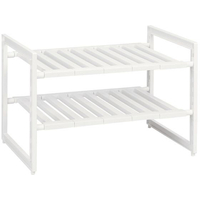 パール金属 アレンジフリー シンク下スペースラック 2段ワイド FC639NM-H-5799