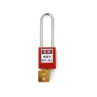 エスコ 南京錠 ロックアウト用・吊長 赤 38mm FCZ1682-EA983TB-51