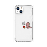 AKAN iPhone 13用ソフトタフケース たき火 ピンク AK20976I13