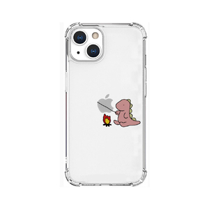 AKAN iPhone 13用ソフトタフケース たき火 ピンク AK20976I13-イメージ1