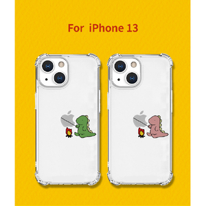 AKAN iPhone 13用ソフトタフケース たき火 ピンク AK20976I13-イメージ11