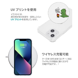 AKAN iPhone 13用ソフトタフケース たき火 ピンク AK20976I13-イメージ9