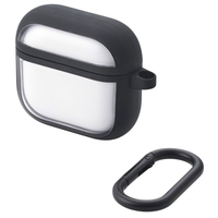 エレコム AirPods (第4世代)用TOUGH SLIM LITE ケース フレームカラー ブラック AVA-AP06TSLFCBK