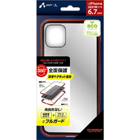 エアージェイ iPhone 13 Pro Max用耐衝撃フルカバーマグネット装着 全面保護FCケース RD AC-P21X-FC RD