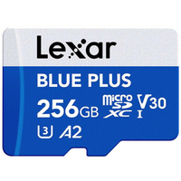 レキサージャパン microSD Blue Plus 256GB ＢＬＵＥ LMSBLPL256G-BNANJ
