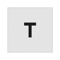 アイマーク ステンシル T 文字サイズ50×40mm FC334JD-8186074