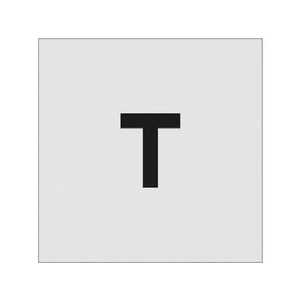 アイマーク ステンシル T 文字サイズ50×40mm FC334JD-8186074-イメージ1