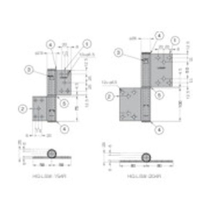 スガツネ工業 HG-LSW-154Lオールステンレス鋼製重量用旗蝶番 FC044FL-1496884-イメージ3