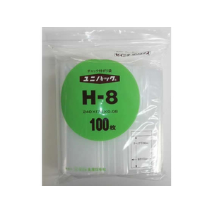 生産日本社（セイニチ） ユニパック H-8 100枚入 0.08×170×240 F865743-#6651518-イメージ1