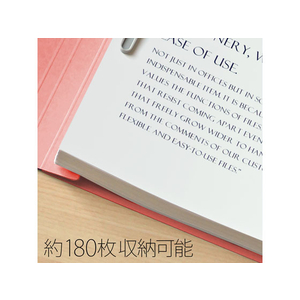 プラス フラットファイル ノンステッチ B4タテ ピンク NO.011N F876626-79088-イメージ5