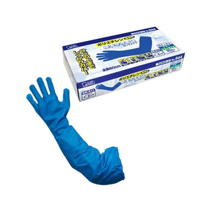 エステー　ロングタイプ No.944 30枚入　ケース販売 モデルローブ No.944 ポリエチレン使いきり手袋ロング ブルー