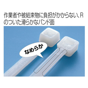 ヘラマンタイトン インシュロックタイ 屋外用 黒 1000本 F051864-AB80W-1000-イメージ3