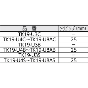トラスコ ジョイント金具１９型Ｕクロ寸法１０２×５２穴数８ TK19-U8AB-イメージ2