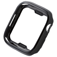 エレコム Apple Watch Series 7 [45mm]用ソフトバンパー ブラック AW-21ABPUBK
