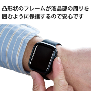 エレコム Apple Watch Series 7 [45mm]用ソフトバンパー ブラック AW-21ABPUBK-イメージ5