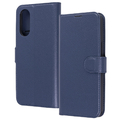 レイアウト BASIO active3用Like standard 耐衝撃 マグネットベルト シンプル 手帳型レザーケース ダークネイビー RT-BSOA3ELC1/DN
