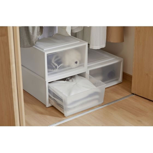 アイリスオーヤマ ネスティングボックスチェスト3個 W40*D50*H23.5ｃｍホワイト FC358PK-イメージ4