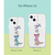 AKAN iPhone 13用ソフトクリアケース はらぺこザウルス ピンク AK20978I13-イメージ10