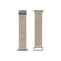PGA Apple Watch 49/46/45/44/42mm用PUレザーマグネットバンド アイボリー PGAW49MG02IV