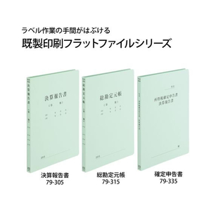 プラス 既製印刷フラットファイルA4-S 決算報告書 10冊 FC93377-79-305No.021HA-イメージ8
