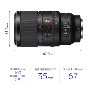 SONY Eマウント用レンズ デジタル一眼カメラα[Eマウント]用レンズ GMレンズ SEL100M28GM-イメージ4